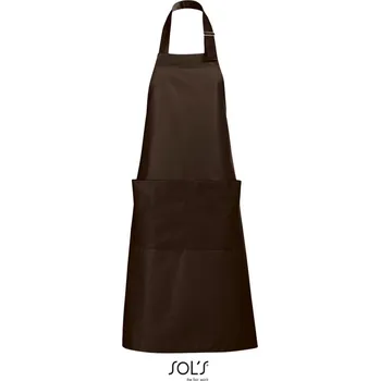 Pracovní zástěra SOL's Collection Zástěra s laclem Gala, rozměr 90x75cm COT25801014099-chocolate UNI Čokoládová