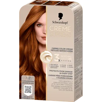 Schwarzkopf Creme Supreme 60 ml, 7-7 měděná blond