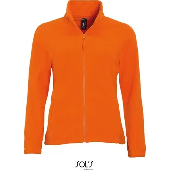pracovní mikina SOL's Collection Mikina North Women na zip, fleecová, dámská COT25545023501-orange S Oranžová