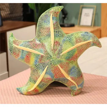 plyšák Plyšová mořská hvězdice polštář 45 cm zelená