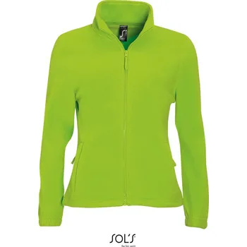 pracovní mikina SOL's Collection Mikina North Women na zip, fleecová, dámská COT25545012202-lime M Zelená lime