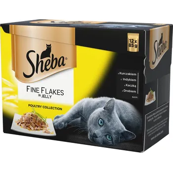 Krmivo pro kočku Sheba mokré krmivo pro kočky želé – kachna, kuře, drůbež, krůta 12x85 g