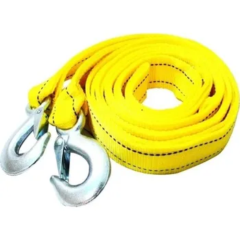 Polep vozidla Tažné lano pro auto 4M 5T odolný popruh s háky pro přívěsy dodávky a odtahové vozy pevné příslušenství pro nouzové tažení automobilů a SUV