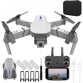 Dron Skládací dron s HD 720p kamerou, 4 vrtule, doba letu 27 min, 1800 mAh