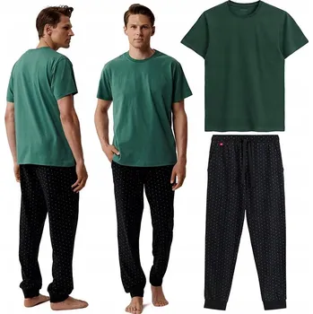 Pánské pyžamo Pánské pyžamo s krátkým rukávem ATLANTIC 100% BAVLNA Sada XL