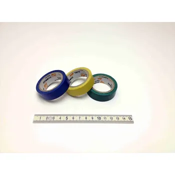 Lepicí páska Páska lepící izolační barevná 18mmx6,4m, 10ks v bal., cena za 1 pásku(ks)