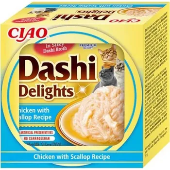 Krmivo pro kočku Inaba Dashi Delights Chicken with Scallop 70 g