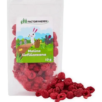 Krmivo pro hlodavce Pamlsky pro králíky a hlodavce FACTORYHERBS Lyofilizované maliny 10g