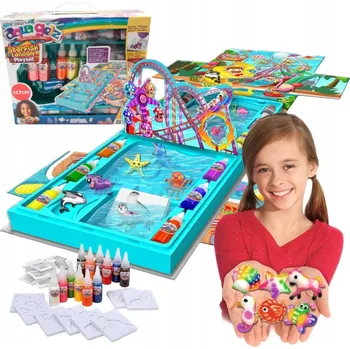 kreativní sada AQUA GELZ Laguna 12 gelů, formičky, příslušenství velká kreativní sada +8 let