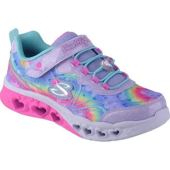 Chlapecká obuv Skechers Flutter Heart Lights - Groovy Swirl 303253L-LVAQ Pink 30 33