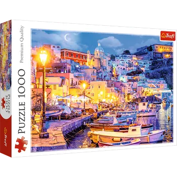 Puzzle Puzzle 1000 dílků ostrov Procida v noci Itálie – Trefl