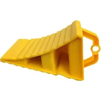 Polep vozidla Plastový držák na pneumatiky 20x11x12 cm lehký přenosný klín pod kola automobilů s protiskluzovým účinkem bezpečnostní zarážka pro vozidla