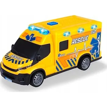 autíčko Dickie 203713014 IVECO DAILY SANITKA (Žlutá, 18 cm) Hračka - Vozidlo