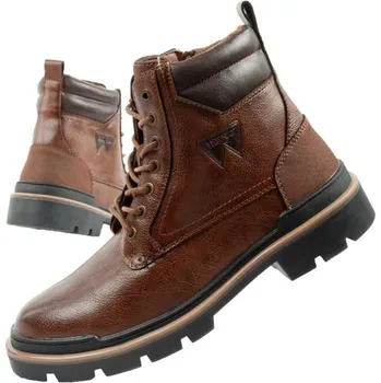 Pánské tenisky Wrangler Nevada pánské boty sable boty boty elegantní módní šněrování hnědé 42
