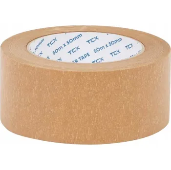 Lepicí páska Papírová balicí páska jednostranná 50 mm x 50 m hnědá