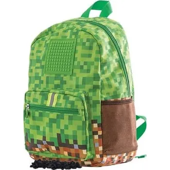 Školní batoh PIXIE CREW dětský batoh zeleno-hnědý malý panel