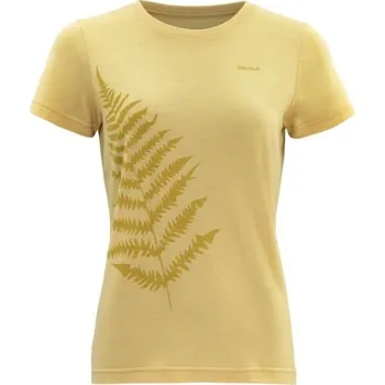 Dámské triko Devold BREGNE MERINO 150 TEE S Žlutá