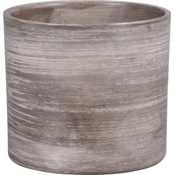 Obal na květináč Obal na květník MUCHA GREY keramický matný d14x13cm