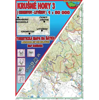 Krušné hory 3 Šátek s mapou