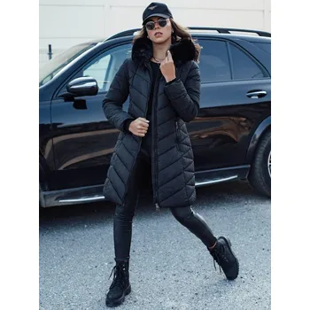 Dámská prošívaná zimní bunda s kapucí MODLOVA Dstreet TY4570 Barva: Černá, Velikost: M