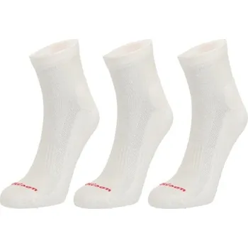 Pánské ponožky Ponožky Wilson QUARTER HALF TERRY 3PP 35-38 Bílá, Červená