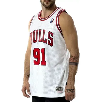 Pánské tričko Mitchell & Ness Chicago Bulls NBA Swingman Jersey Bulls 97-98 Dennis Rodman M SMJYAC18079-CBUWHIT97DRDN pánské oblečení S