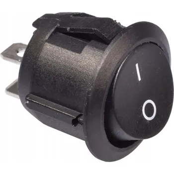 vypínač [SE40] Kolébkový vypínač kulatý 20mm 250V 6A