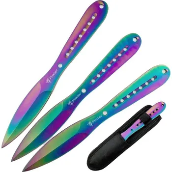 Kuchyňský nůž FOXTER Sada vrhacích nožů, s pouzdrem, 23 cm 3 ks