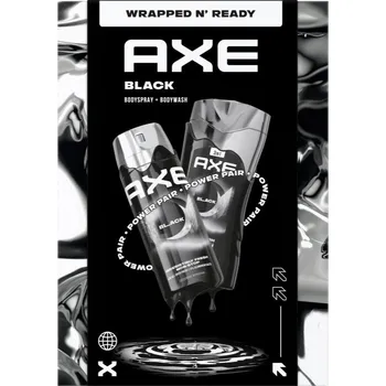 Kosmetická sada Axe Black Axe Black deodorant ve spreji 150 ml + Axe Black sprchový gel 250 ml kosmetická sada