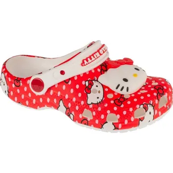 Dětská treková obuv Žabky Crocs Classic Hello Kitty Red Clog K Jr 210576-90H 34/35