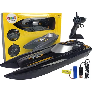 RC model auta Motorová loď na dálkové ovládání 1:47 – závodní 2,4G | černá