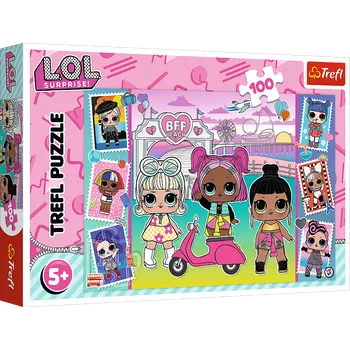 Puzzle 100 dílků s panenkami LOL Surprise – Trefl 16443