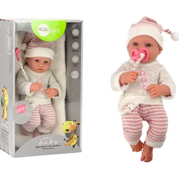 Panenka Panenka miminko se svetříkem čepičkou smočkem a dekou růžová