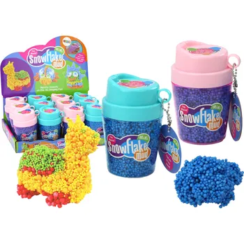 Modelovací hmota Modelovací hmota s kuličkami – modrá v kelímku