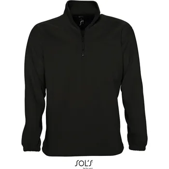 pracovní mikina SOL's Collection Mikina Ness, fleecová s 1/2 zipem COT25560000215-black Černá 5XL