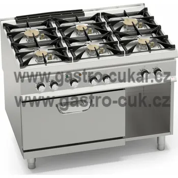 Sporák Bertos Plyn. sporák s el. troubou SG9F6PS+FE2