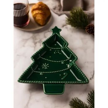 Talíř Sinsay - Talíř s vánočním motivem - zelená - 426GC-77X - 426GC-77X-ONE