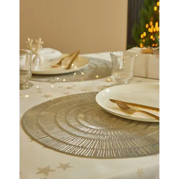 prostírání Blancheporte Sada 2 metalických prostírání stříbřitá 2 ks