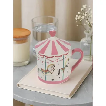 Sinsay - Hrnek s víčkem s vánočním motivem - červená - 931HJ-33X - 931HJ-33X-ONE