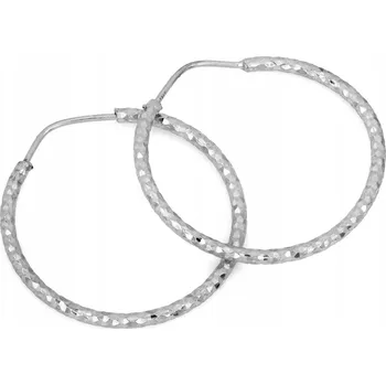 Náušnice Stříbrné náušnice lesklé kruhy ryzost 925 1.76g