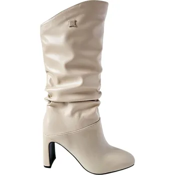 Dámské kozačky Elegantní kozačky Laura Biagiotti Calf Mud Velikost: 39