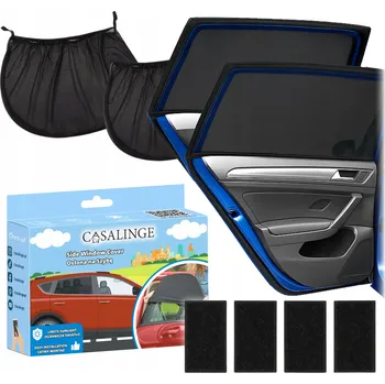Stínítko do auta Sluneční clona Casalinge černá na okno 2 ks