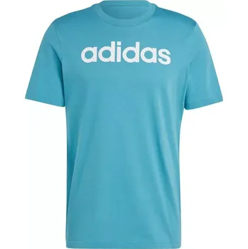 Pánské tričko Tričko adidas Essentials Single Jersey Linear s vyšitým logem M IJ8655 L