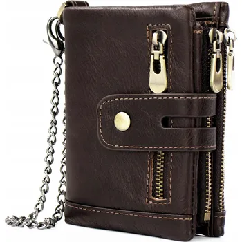 Peněženka Alessio peněženka z pravé kůže hnědá - muž