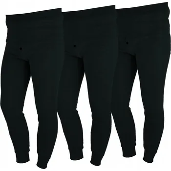Pánské termoprádlo Markal Pánské bavlněné zateplené spodky / termo legíny černé barvy, velikost XL