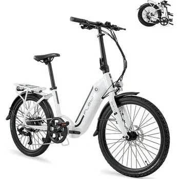 Skládací kolo FLEBI Cestovní elektrokolo Swan 24“ BÍLÁ 2025
