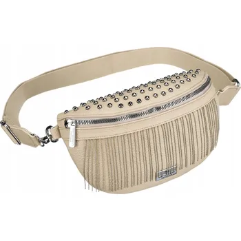 Kabelka Peterson ledvinka přes rameno Dámská ledvinka Peterson 2096 BÉŽOVÁ černá