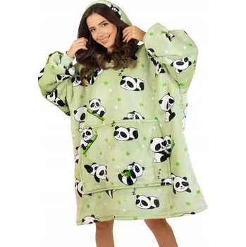 Dámská mikina TEPLÁ MIKINA MIKINOVÁ DEKA DEKA 2 V 1 SILNÁ XXL KOŽEŠINOVÁ FLÍSOVÁ MIKINA fleecová mikina s kapucí VELKÁ