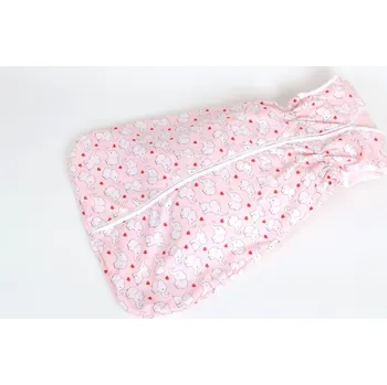 Spacák JAN peří Pytlík na spaní pro děti - letní 80 - 150 cm - sloníci růžový - Pytlík na spaní pro děti - letní - 80 cm - sloníci růžový