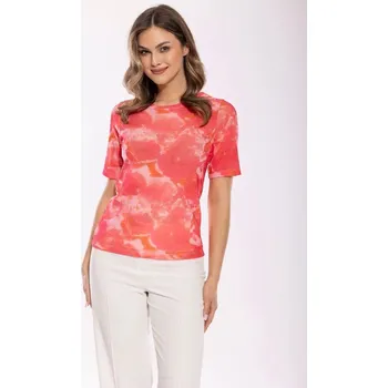 Dámská košile Dámská halenka Tess vzor 5 Korál mix - Emili koral-mix S/M